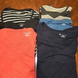 6 Lane Bryant Long Sleeve T-shirts. size 26-28